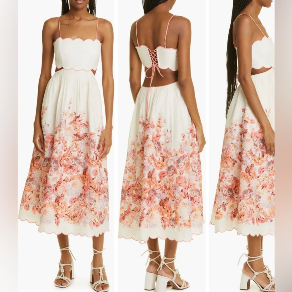 SOLD Zimmermann Devi Midi Linen Dress - size 0 | XS-S - Picture 3 of 15